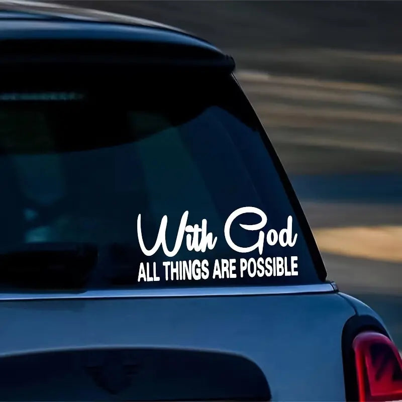 With God Car Sticker