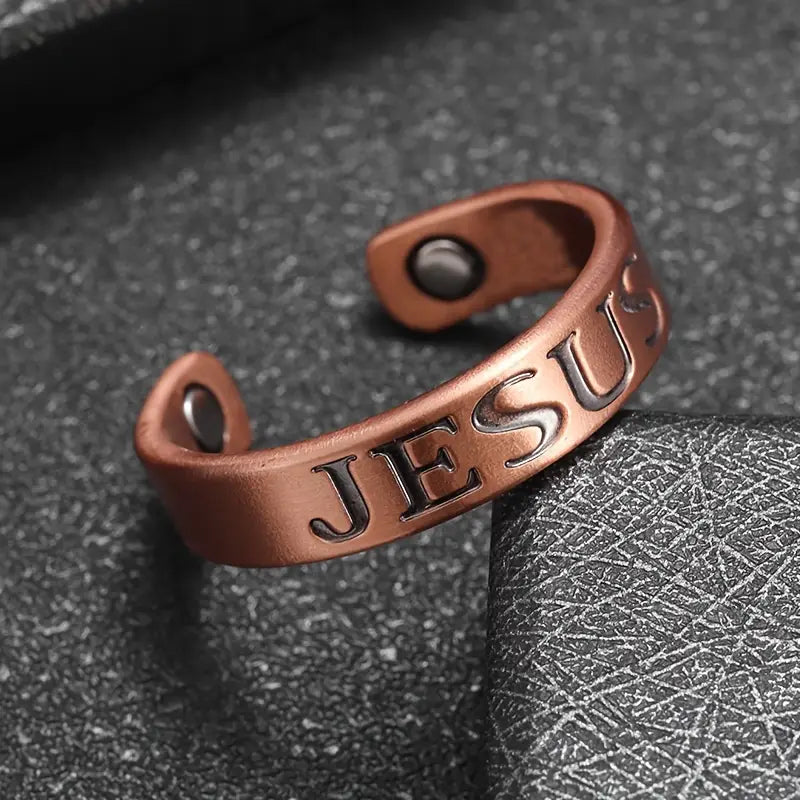 Jesus Copper Ring