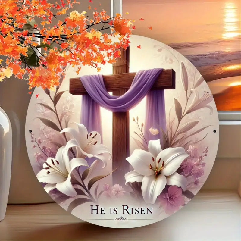 He is Risen Wooden Decor