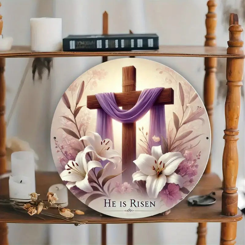 He is Risen Wooden Decor