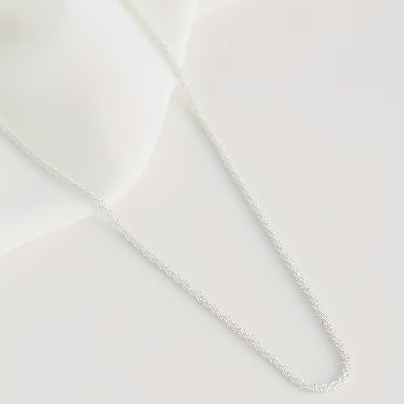 Zirconia Double Cross Pendant Necklace