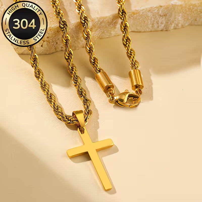 Stainless Steel Cross Necklace