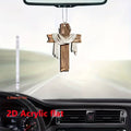 Car Hanging Cross in Acrylic