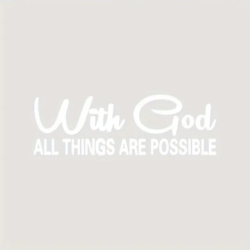 With God Car Sticker