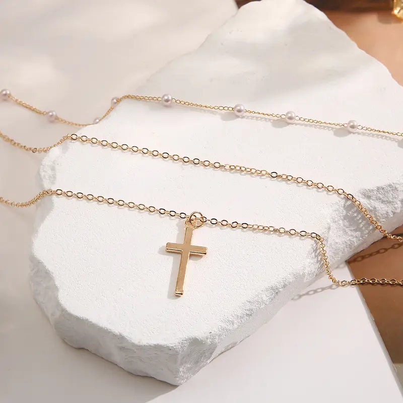 Multilayer Pearl Cross