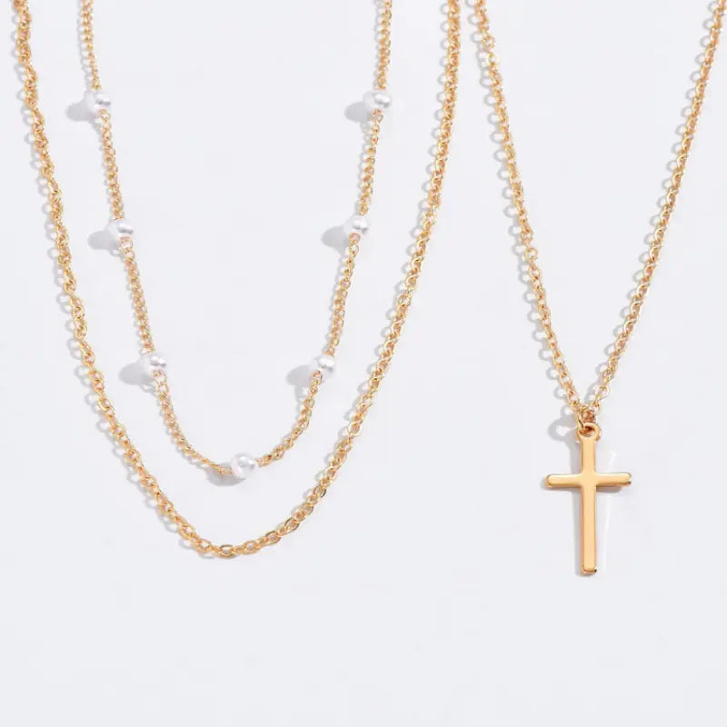 Multilayer Pearl Cross