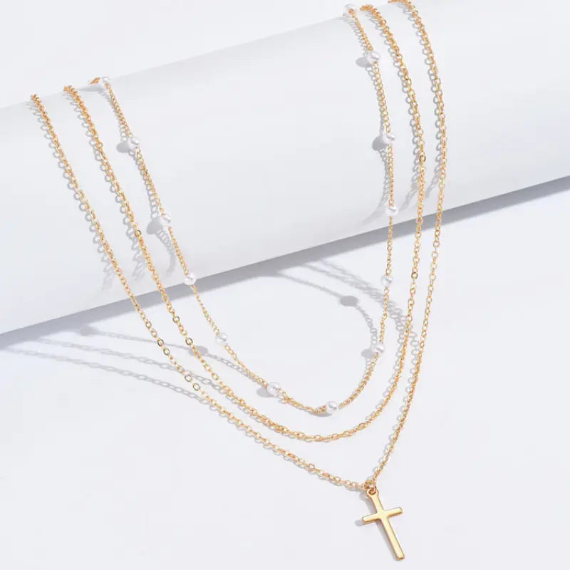 Multilayer Pearl Cross