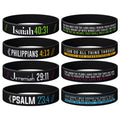 Silicon Bible Verses Wristbands