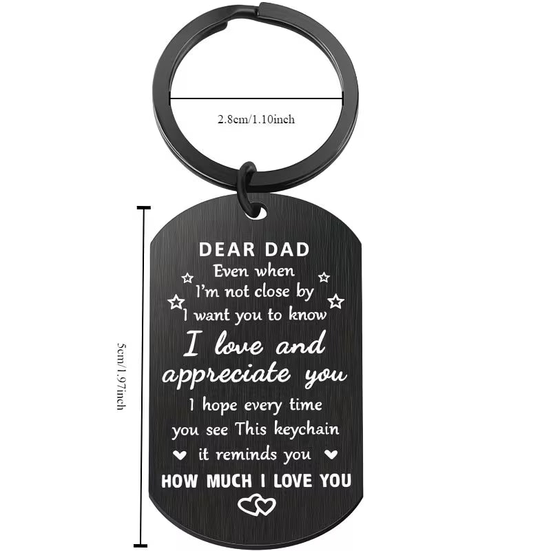 Love Dad Keychain