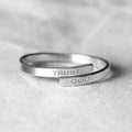 Trust God Adjustable Ring