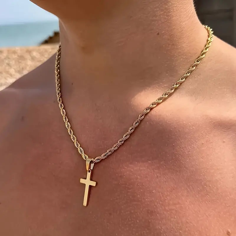 Stainless Steel Cross Necklace