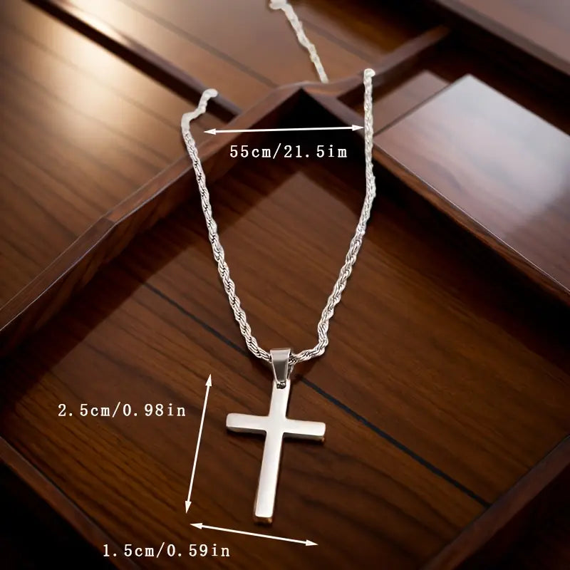 Stainless Steel Cross Necklace