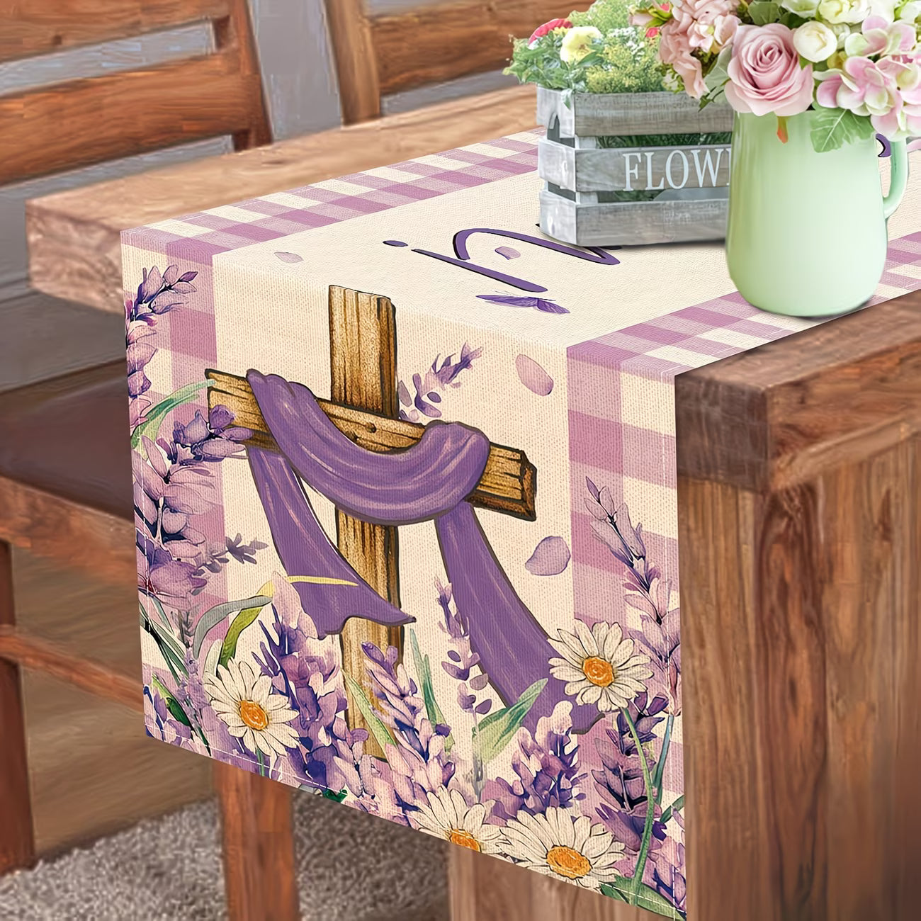 Easter Table Runner "He is Risen"