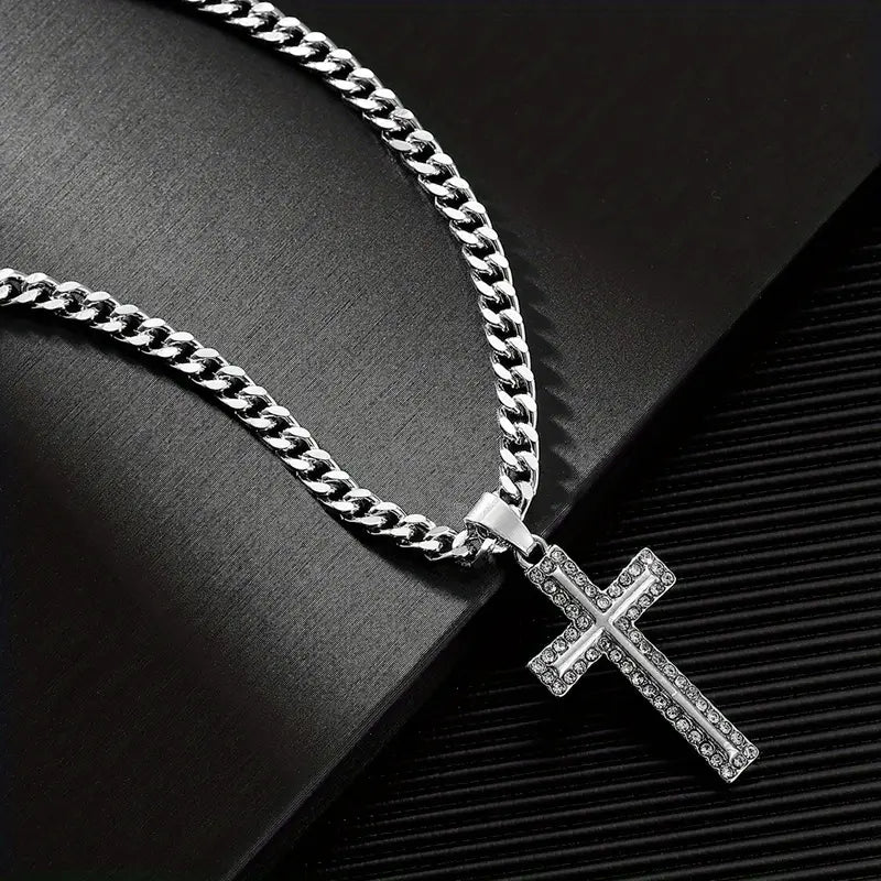 WP Cross with Thick Chain
