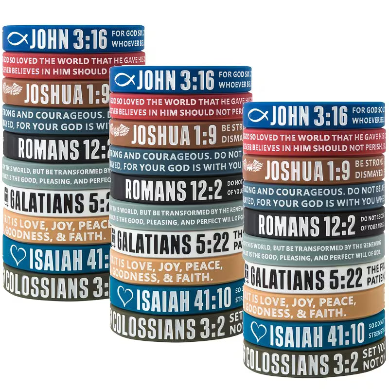Silicon Bible Verses Wristbands