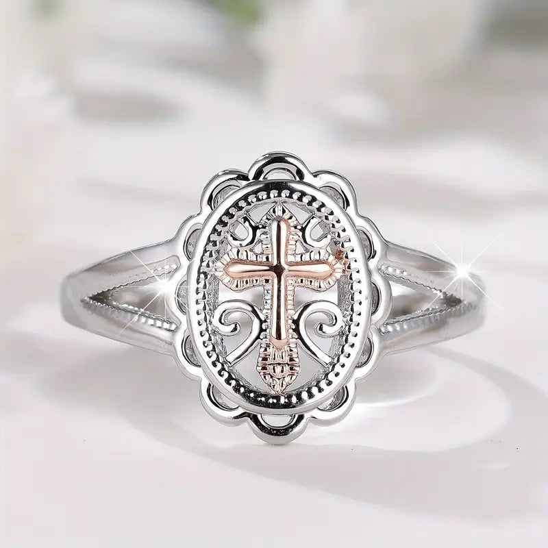 Copper Silvery Ring