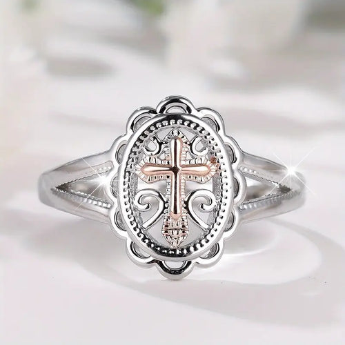 Copper Silvery Ring