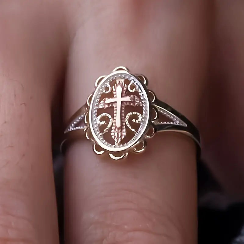Copper Silvery Ring