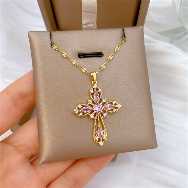 Synthetic Golden Yellow Cross
