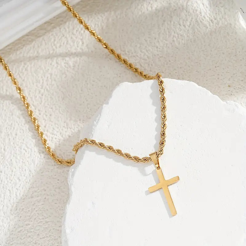 Stainless Steel Cross Necklace