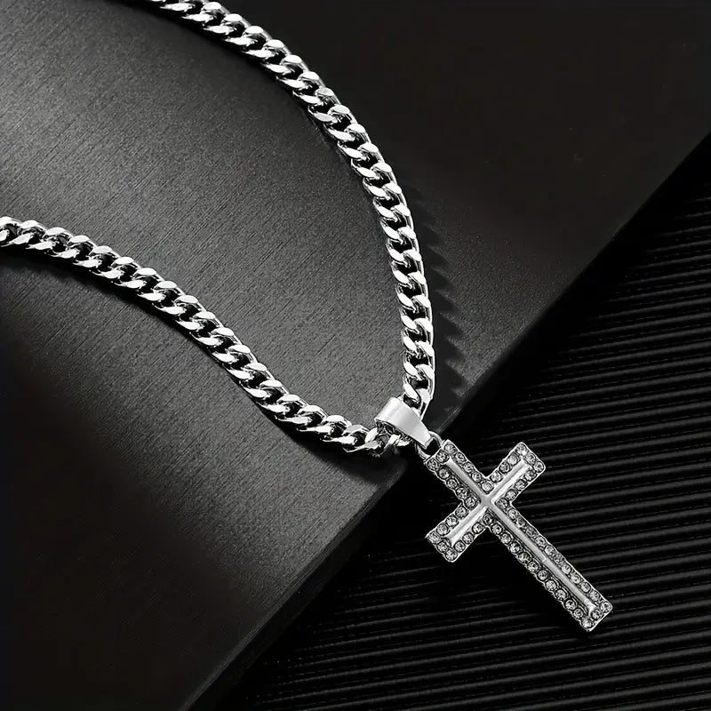 WP Cross with Thick Chain