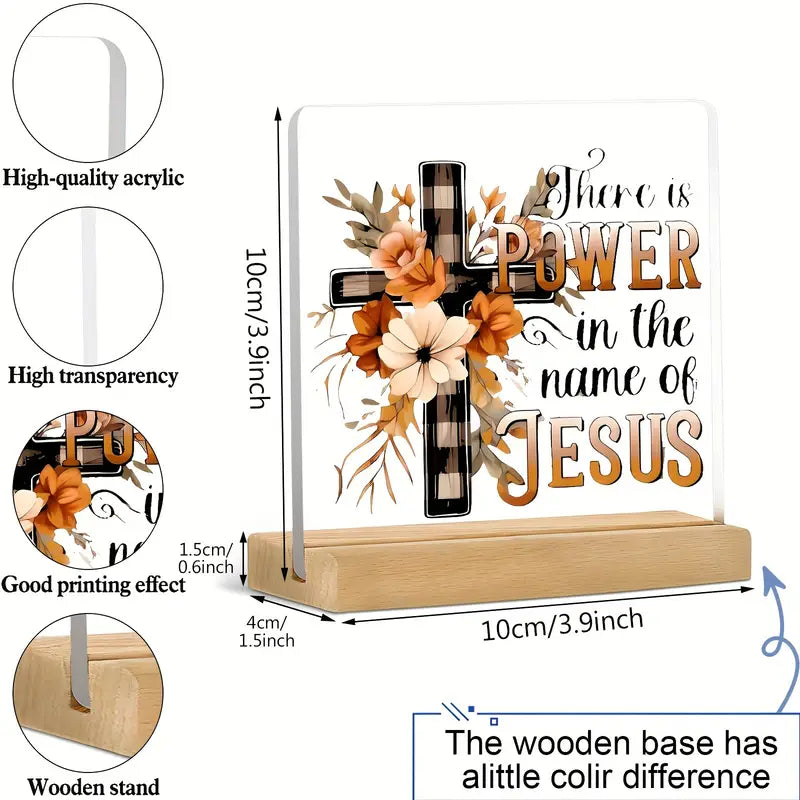 Acrylic Power in Jesus name Decor