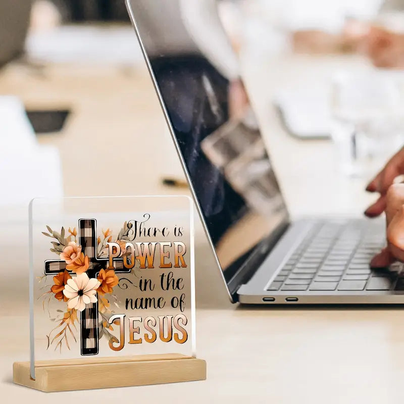 Acrylic Power in Jesus name Decor