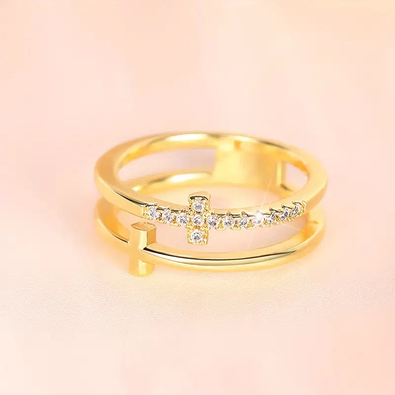 Ring with Synthetic Zirconia