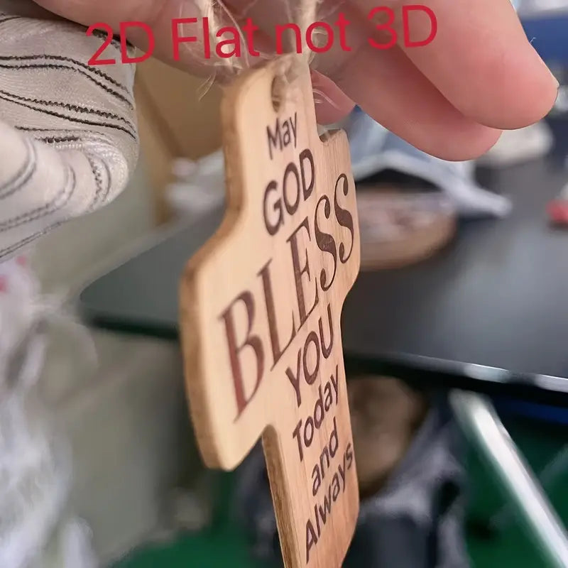 Car Hanging Wooden Cross