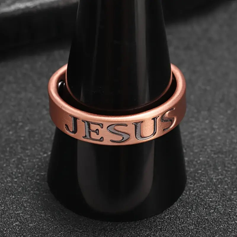 Jesus Copper Ring