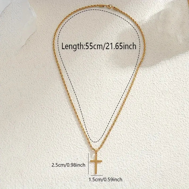 Stainless Steel Cross Necklace