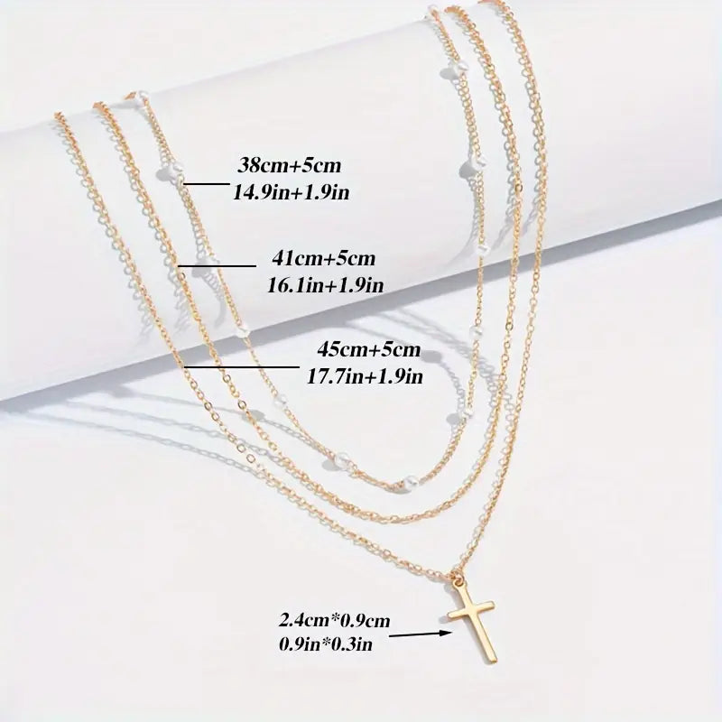 Multilayer Pearl Cross