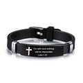 For With God Nothing Luke 1:36 Bracelet