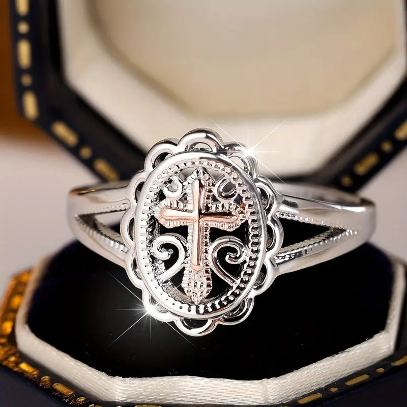 Copper Silvery Ring