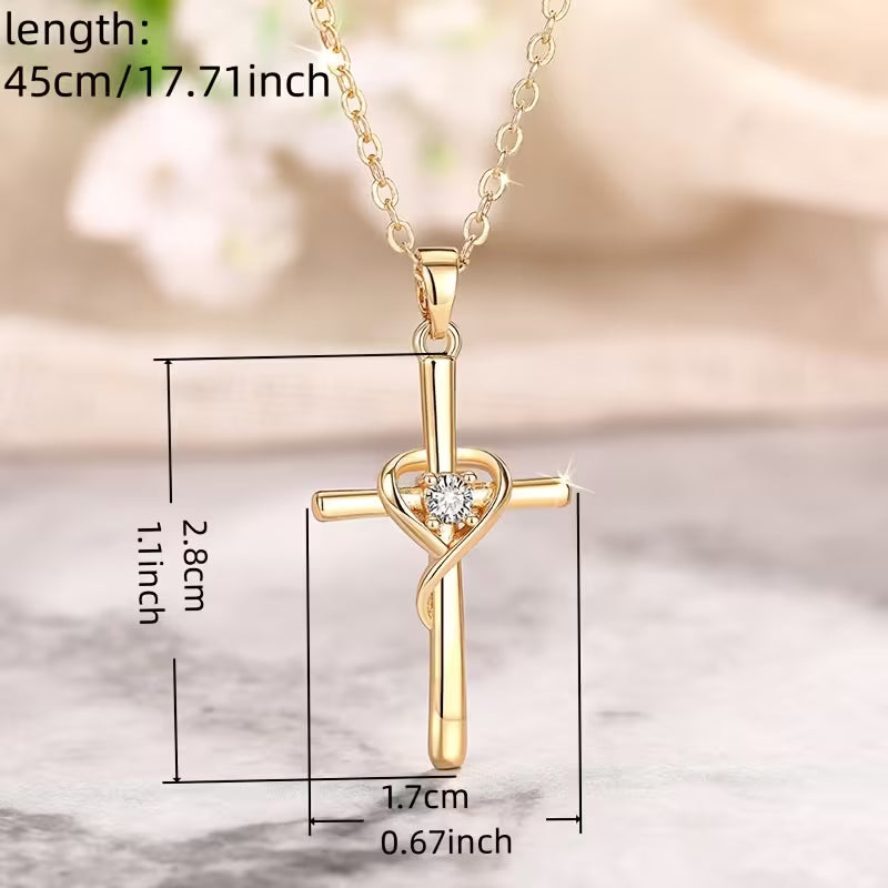 Heart Stone Cross
