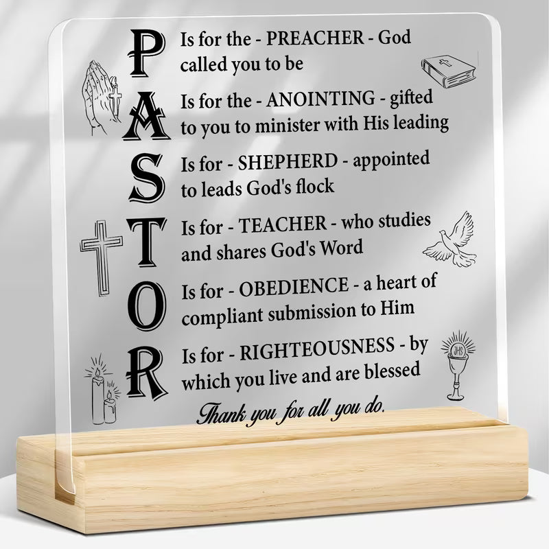 To Pastor Acrylic Gift