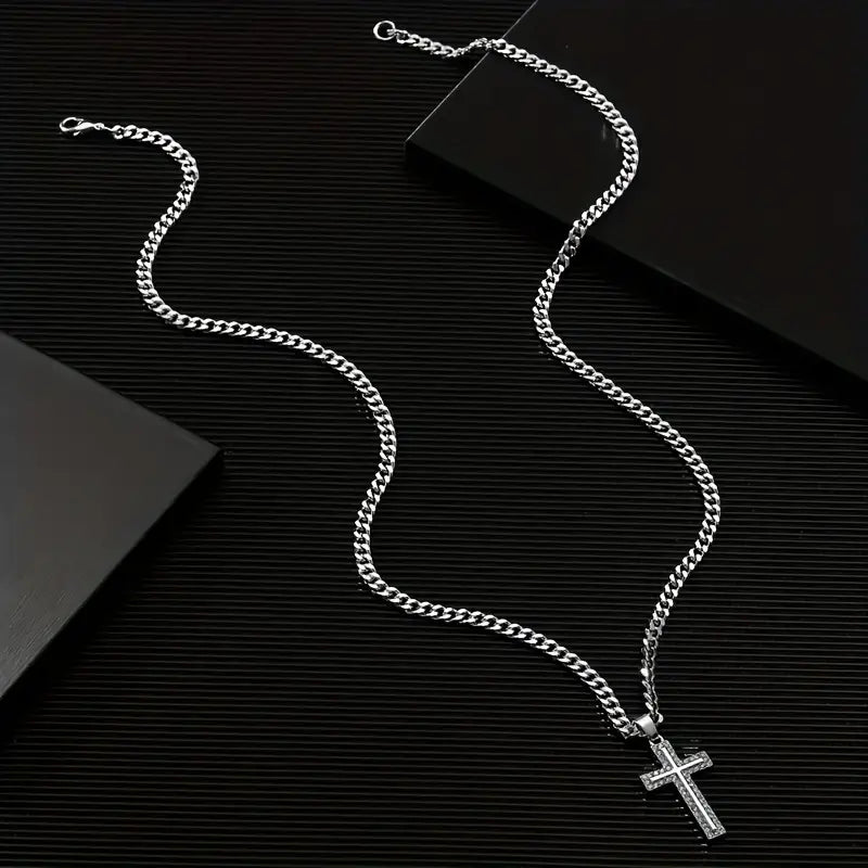 WP Cross with Thick Chain