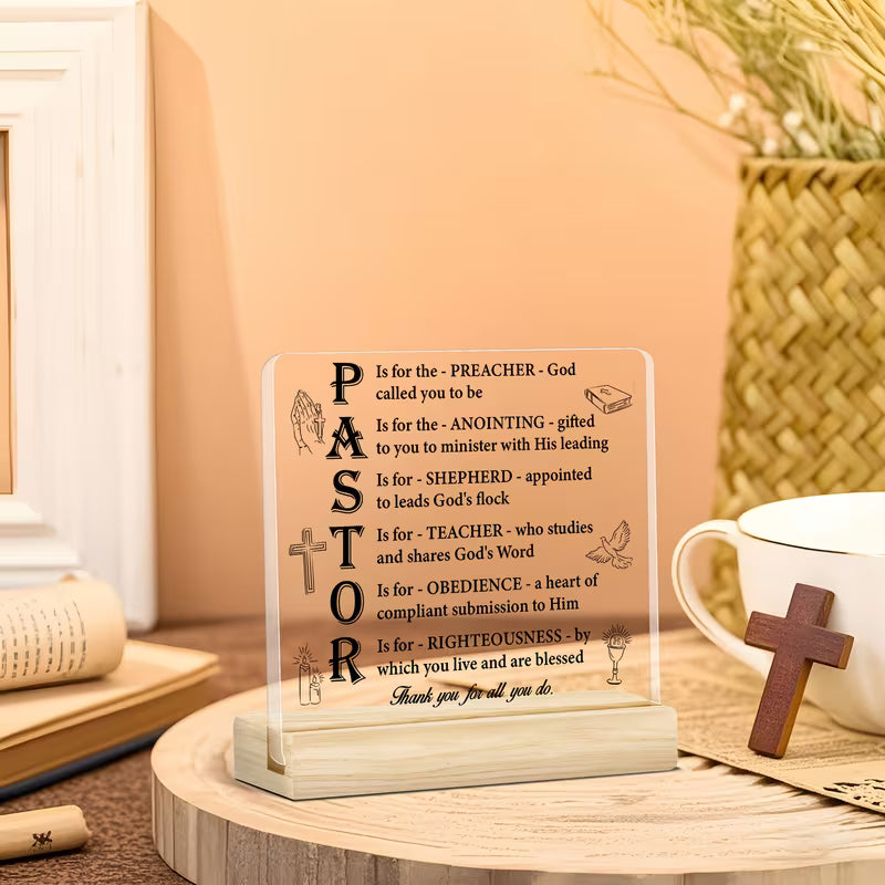 To Pastor Acrylic Gift