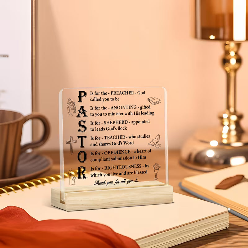 To Pastor Acrylic Gift