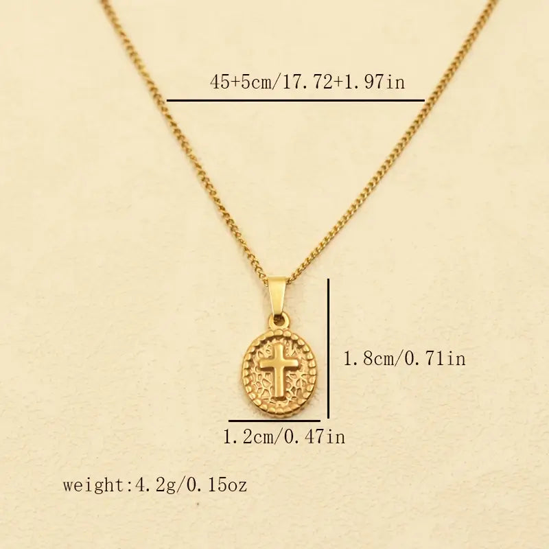 14k Gold Plated Small Cross