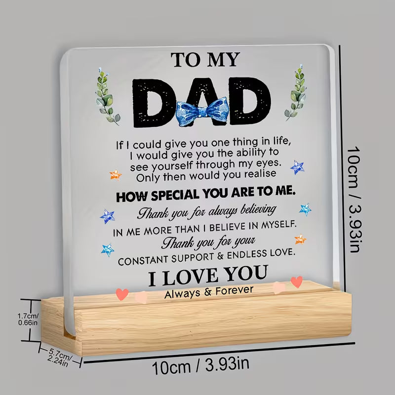 Acrylic To Dad