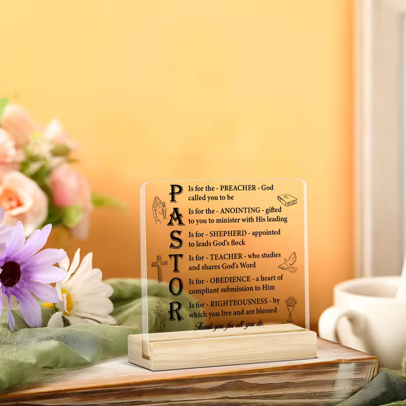 To Pastor Acrylic Gift