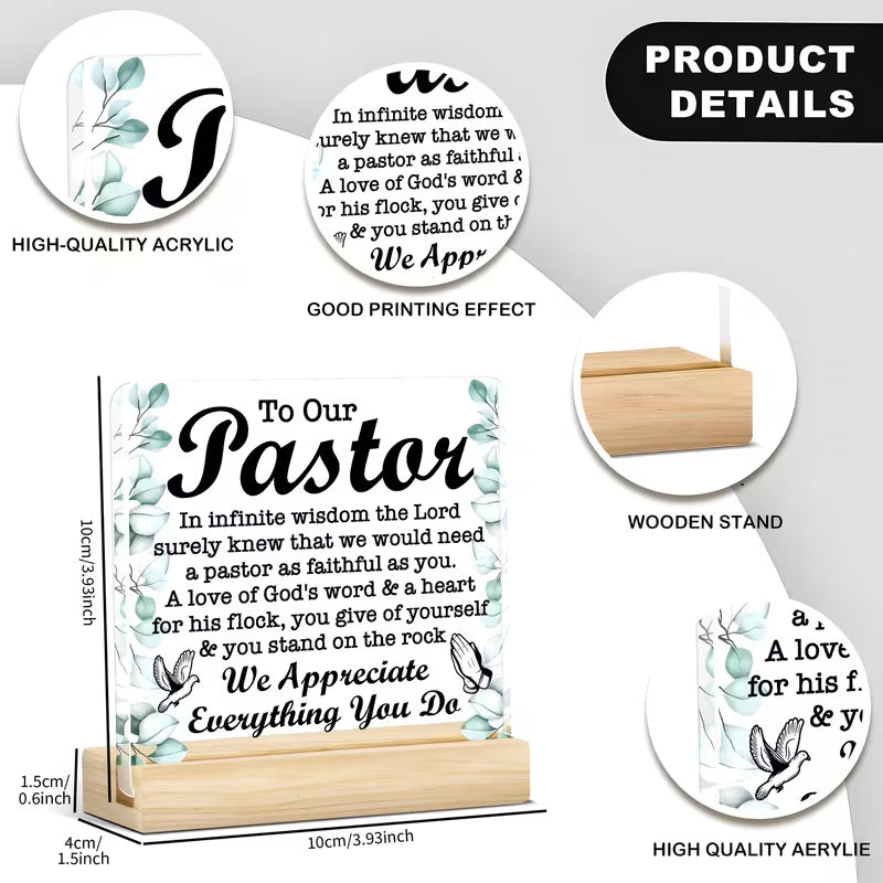 To Our Pastor Acrylic Gift