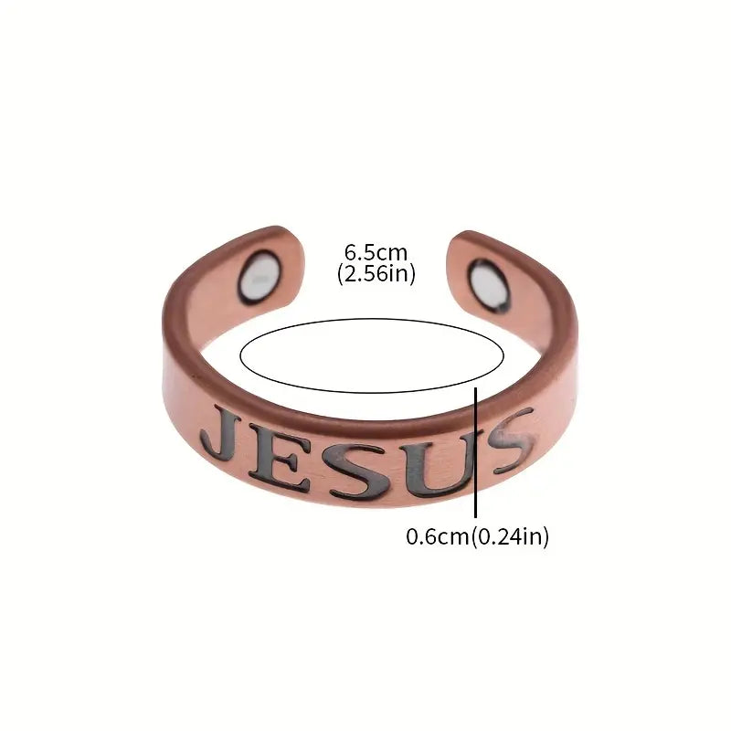 Jesus Copper Ring