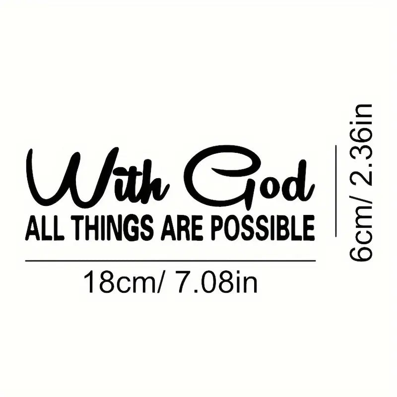 With God Car Sticker