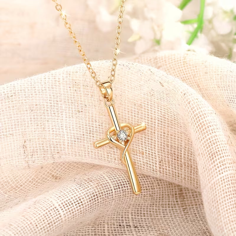 Heart Stone Cross