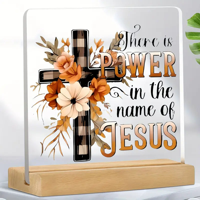 Acrylic Power in Jesus name Decor