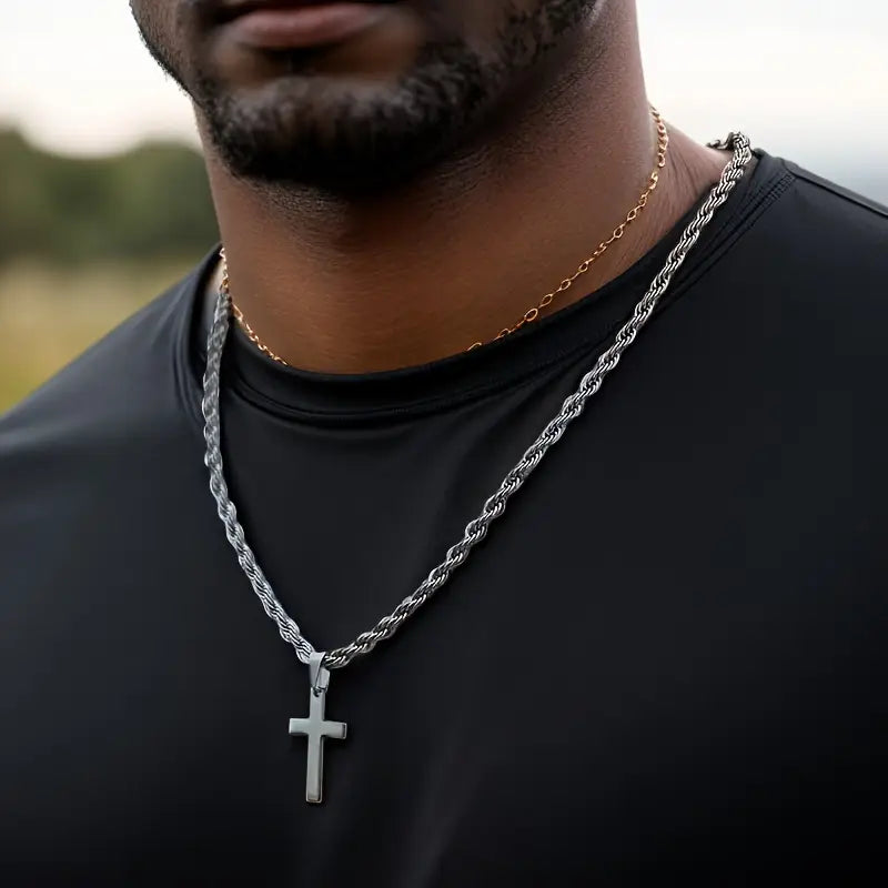 Stainless Steel Cross Necklace