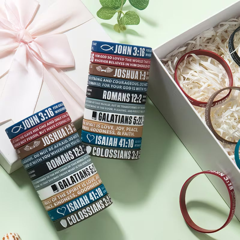 Silicon Bible Verses Wristbands