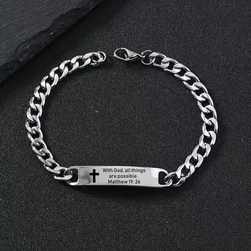 Engraved Bracelets Stainless Steel